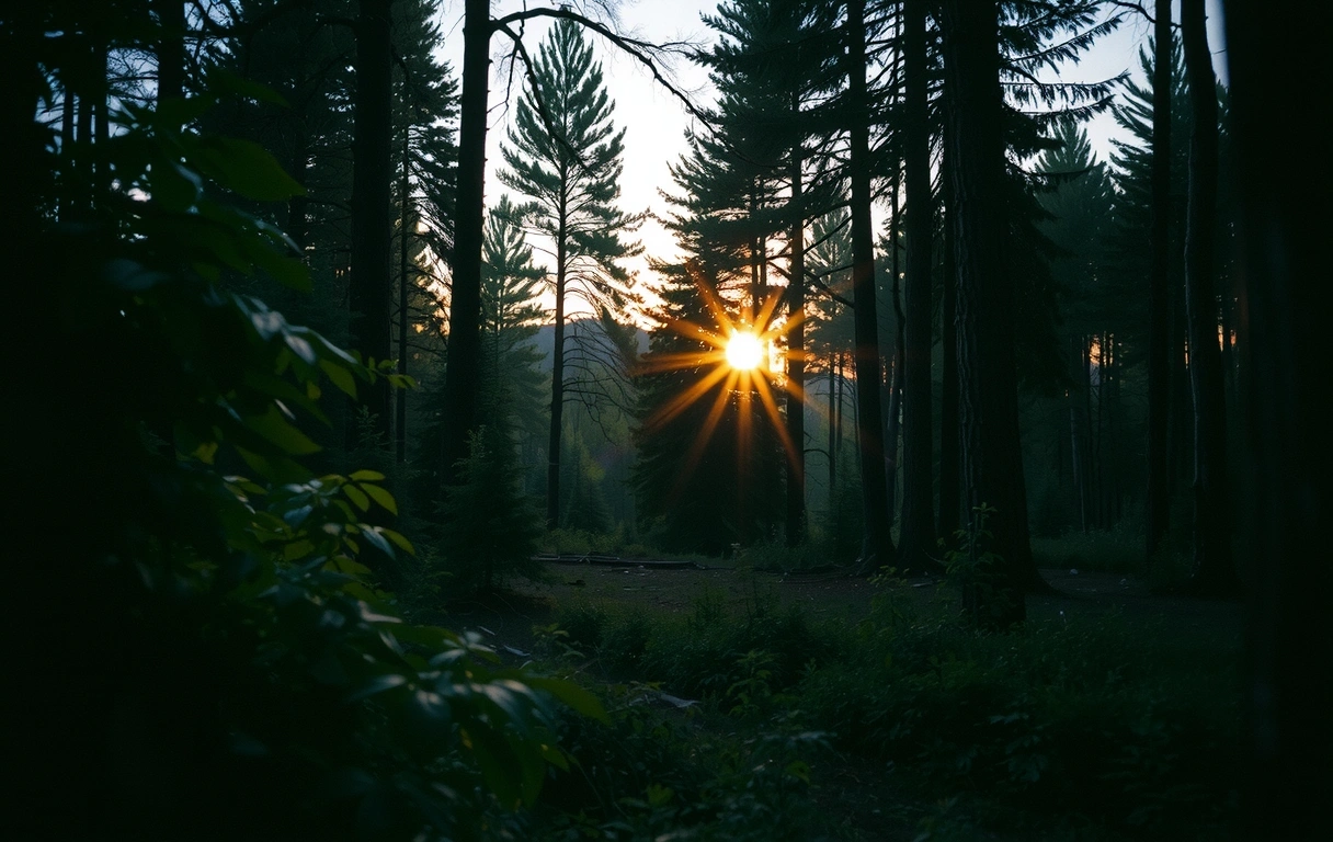 Atmospheric Forest Background